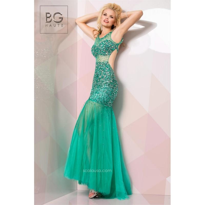 Hochzeit - BG Haute by Scala G3208 Jade,Lead Dress - The Unique Prom Store