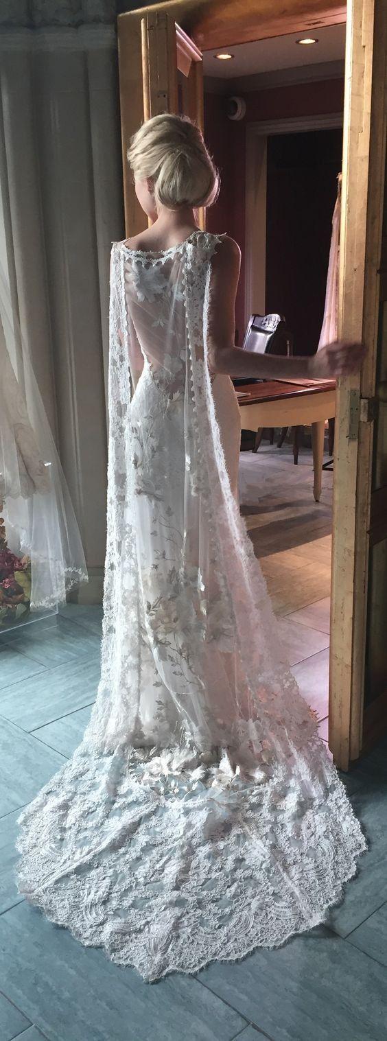 زفاف - 20 Glorious Wedding Dresses With Capes
