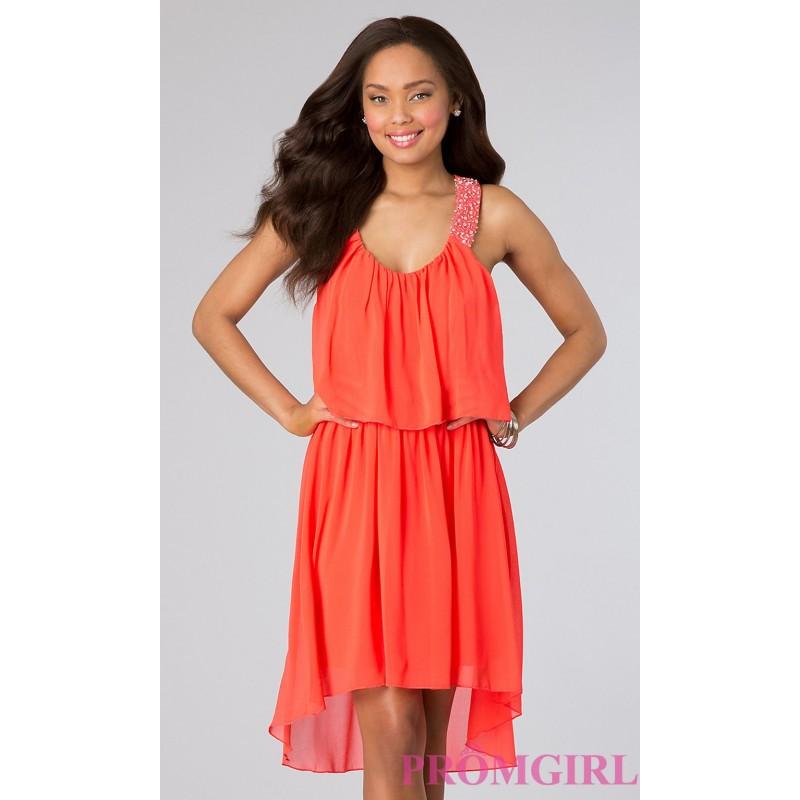 Wedding - Short Flowing Sleeveless Dress by City Triangles - Brand Prom Dresses