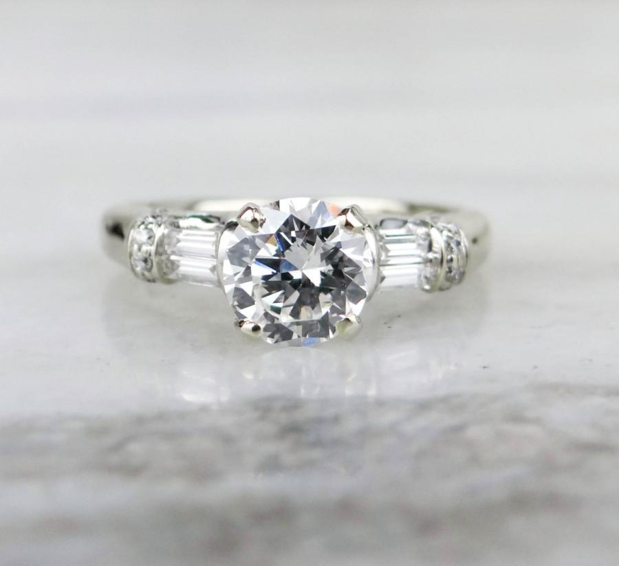 زفاف - Unique 1.00 Carat Diamond Modern Engagement Ring TH6933-P