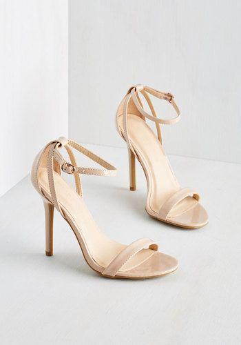 Hochzeit - ModCloth - Legend Footwear Inc Think Posh-itive Heel In Champagne