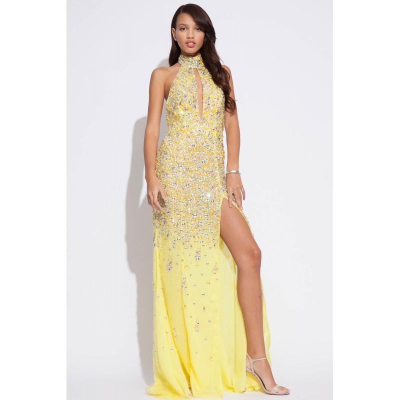 Hochzeit - Jovani 73059 Yellow - 2017 Spring Trends Dresses