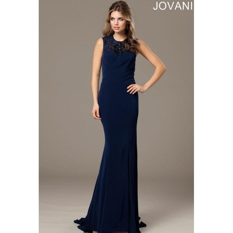 Mariage - Navy Sugarplum Jovani Evenings 98793 Jovani Evening - Top Design Dress Online Shop