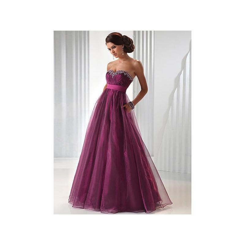 Mariage - 2017 A Line Absorbing Best Selling Ball Gown Pleated Beading Sweetheart Organza Prom Dresses New In Canada Prom Dress Prices - dressosity.com