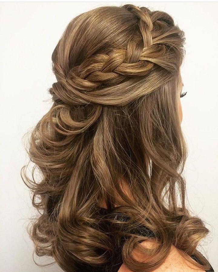 زفاف - Half Up Half Down Hairstyle