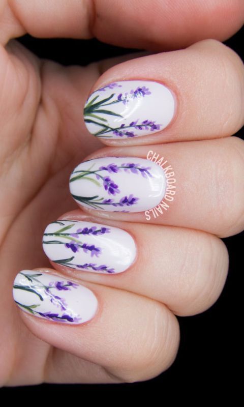 Mariage - Floral Nail Art