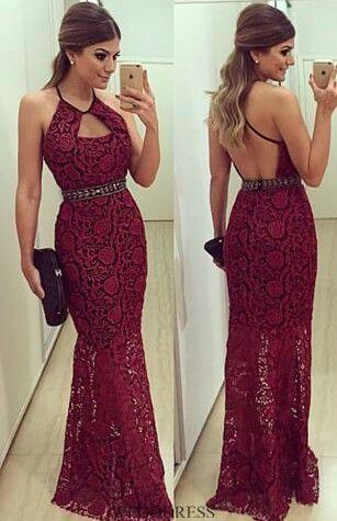 Свадьба - Details About Women Sexy Formal Long Lace Dress Prom Evening Party Cocktail Bridesmaid Wedding