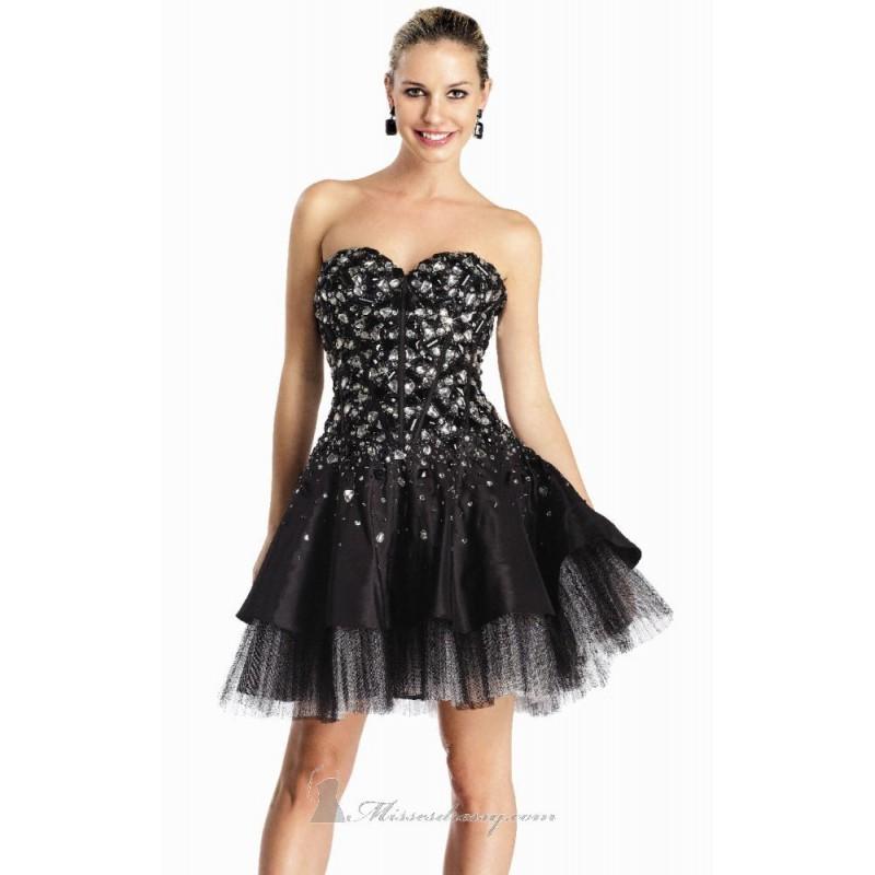 Hochzeit - Tiered Skirt Dress by Colors Dress 0894 - Bonny Evening Dresses Online 