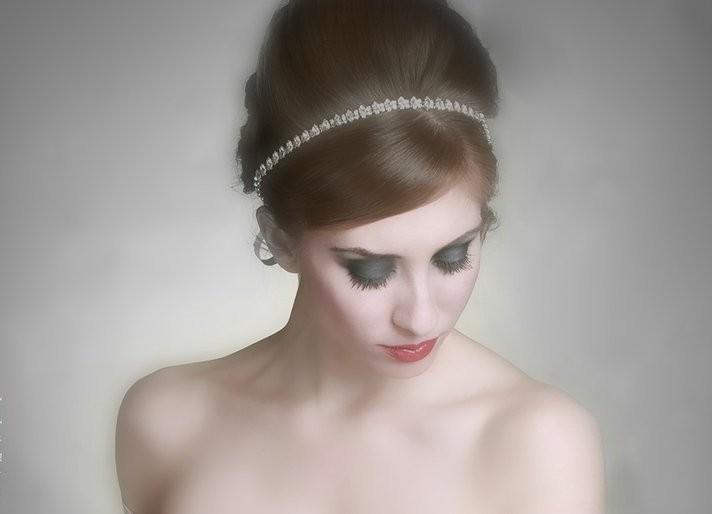 Hochzeit - Bridal Czechoslovakia Marquise Crystal Headband.  Rhinestone Jewel Wedding Headpiece. MARQUISE PRINCESS