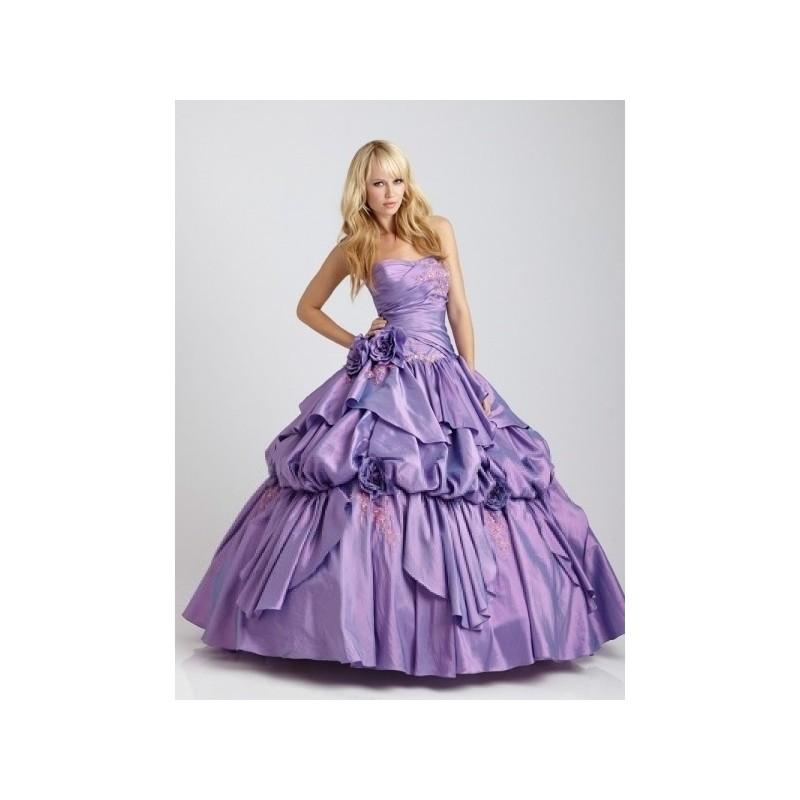 Mariage - Hand-Made Flower Ball Gown Sweetheart Sleeveless Floor-length Taffeta Dress In Canada Prom Dress Prices - dressosity.com