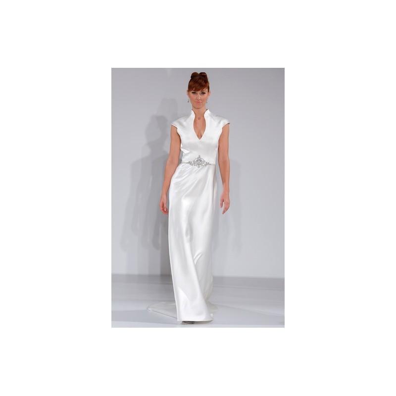زفاف - Sottero and Midgley S15 Dress 4 - Spring 2015 Full Length Sottero and Midgley White High-Neck A-Line - Nonmiss One Wedding Store