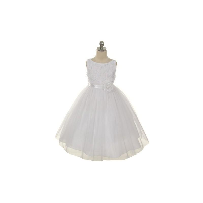 Hochzeit - Jayden Marie- Flower Girl Dress in White - Crazy Sale Bridal Dresses