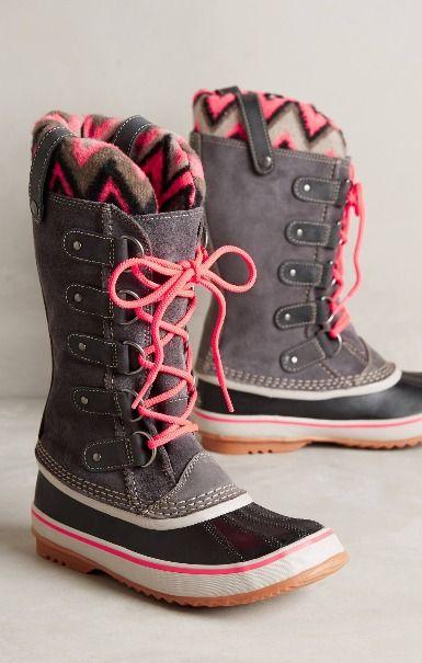 Wedding - Anthropologie - Sorel Joan Of Arctic Knit Boots Shale 5.5 Boots