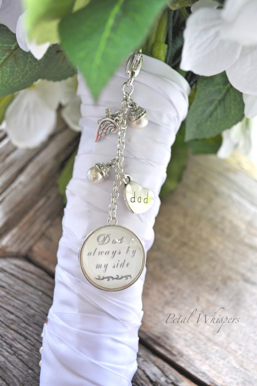 Mariage - Wedding Bouquet Charm, Bridal Bouquet Memorial Charm, Bouquet Photo Pendant, Bridal Gift, Gift For Bride, Bridal Bouquet Charm