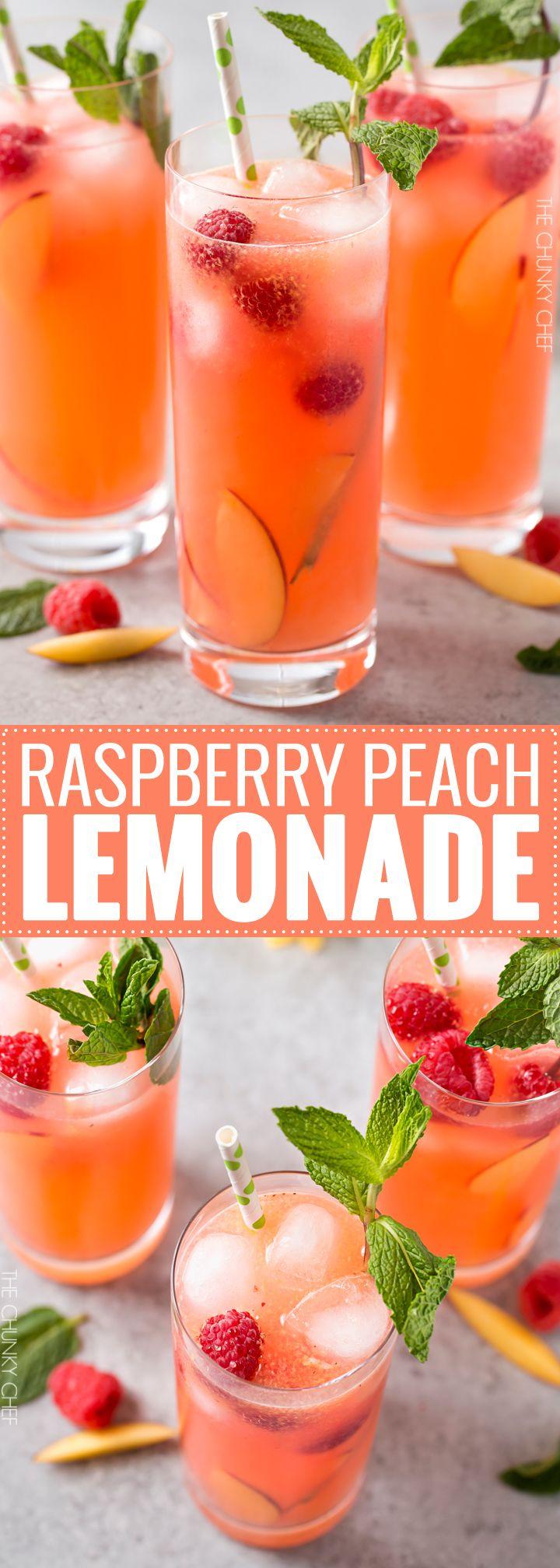 Hochzeit - Raspberry Peach Lemonade