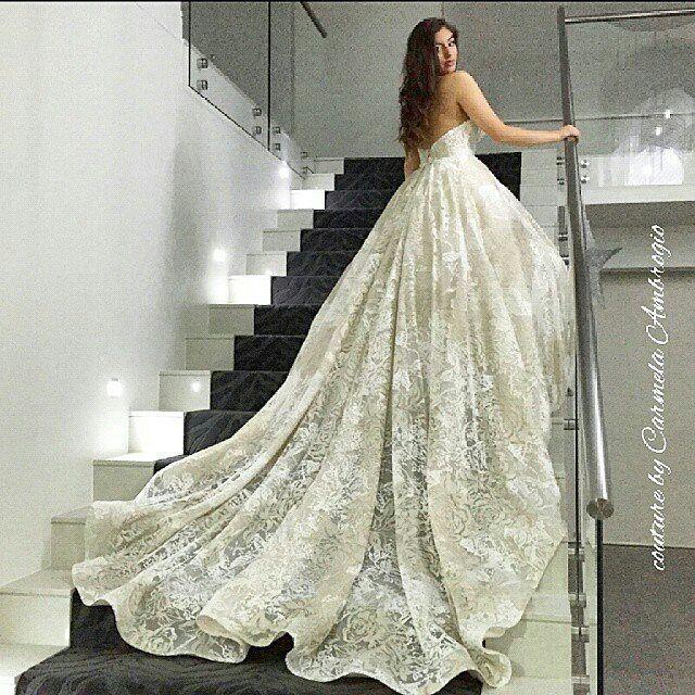 زفاف - WEDDINGS BRIDES BRIDALS ETC On Instagram: “Beautiful Chloe Wearing Stunning Gown From Talented  @couturebycarmela  Please Follow This Account For More Stunning Designs.…”