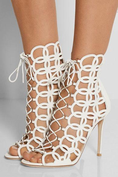 Wedding - Gianvito Rossi - Cutout Leather Sandals