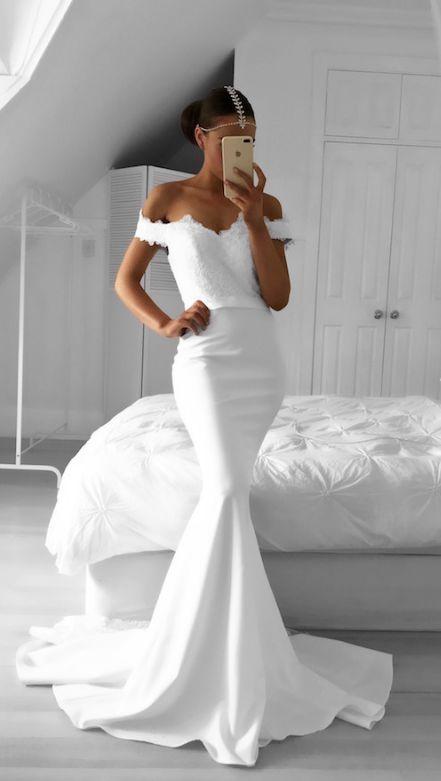 زفاف - Bridal Trend We Love: White Bridesmaid Dresses