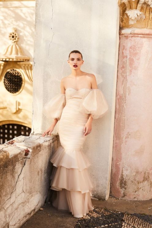 Hochzeit - Johanna Ortiz Launches Ruffled, Off-the-Shoulder Wedding Dresses For The Festive Bride