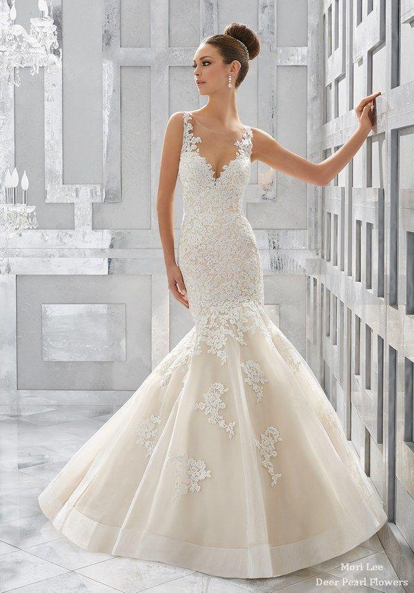 Hochzeit - Blu Wedding Dresses 5571-1-2 From MoriLee