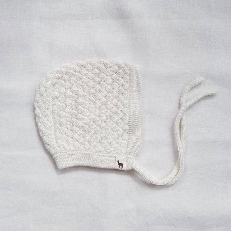 زفاف - Baby cap wool baby hat in textured knit newborn baby cap / baby bonnet white gray brown taupe ivory pink / baby gift baby girl gift