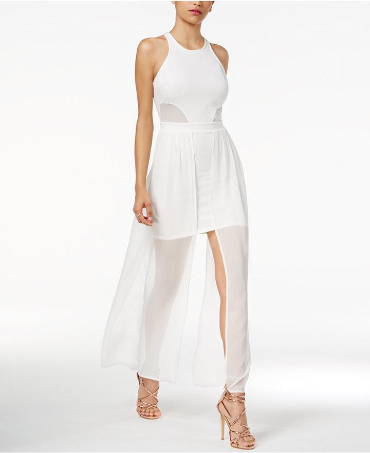 Mariage - Material Girl Juniors' Illusion Bodycon Maxi Dress, Only at Macy's