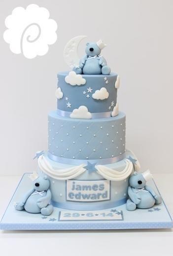 زفاف - Blue Bears - Cake By Poppy Pickering - CakesDecor