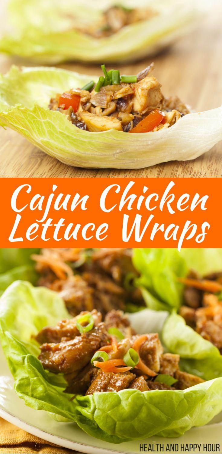 Hochzeit - Cajun Chicken Lettuce Wraps