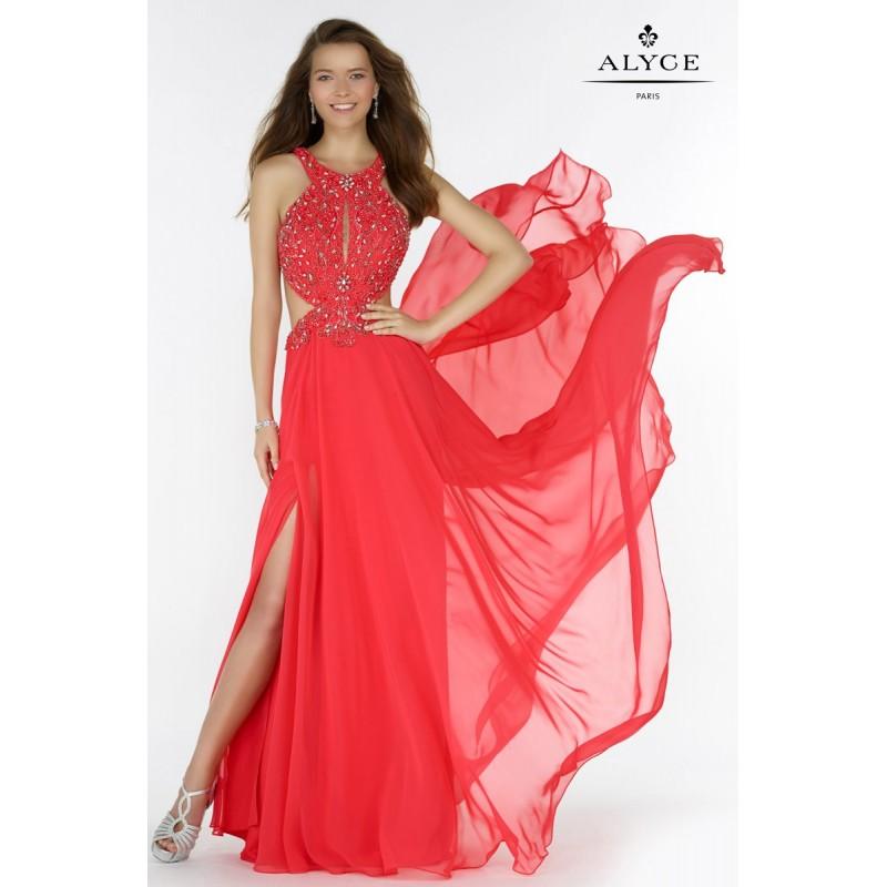 Wedding - Red Alyce Prom 6678-17 Alyce Paris Prom - Rich Your Wedding Day