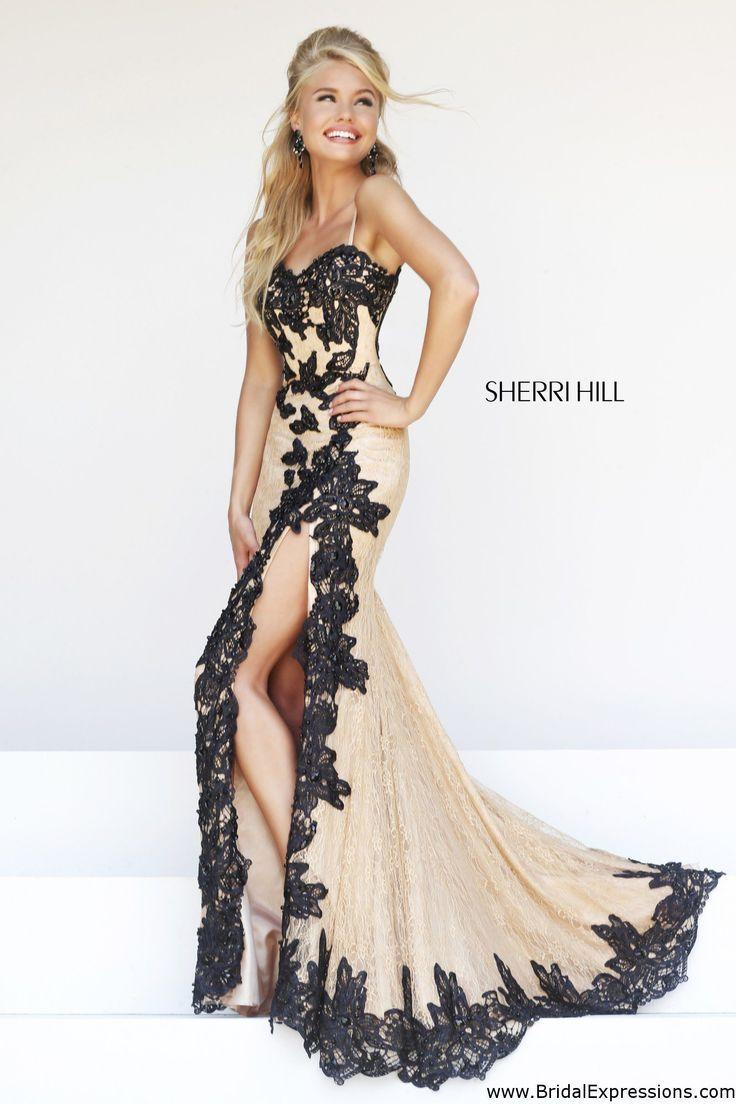Hochzeit - Sherri Hill 9817 Lace Prom Dress With Slit  @  Joycotton