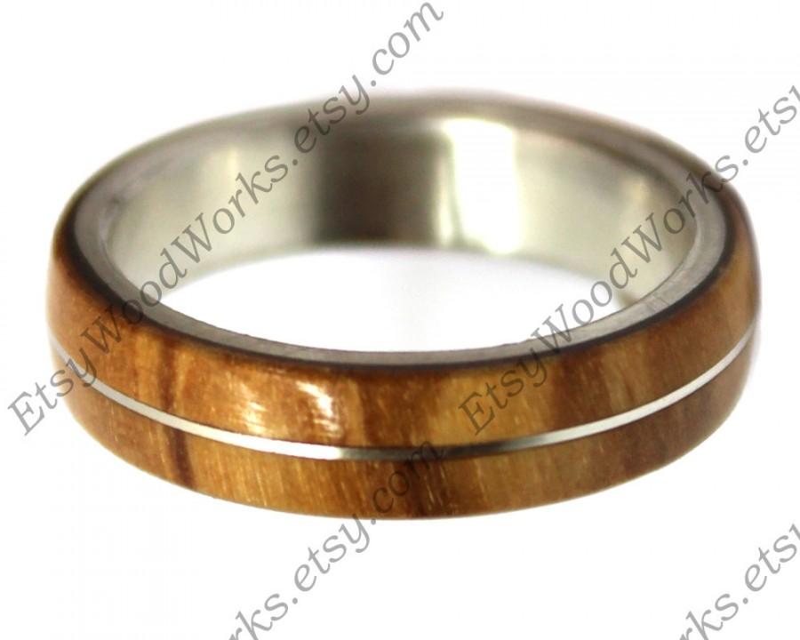 زفاف - Wood Ring, Wooden Ring, Wooden Wedding Ring, Wood Engagement Ring, Custom Wood Ring, Anniversary Gift, Jewelry, Sterling Silver
