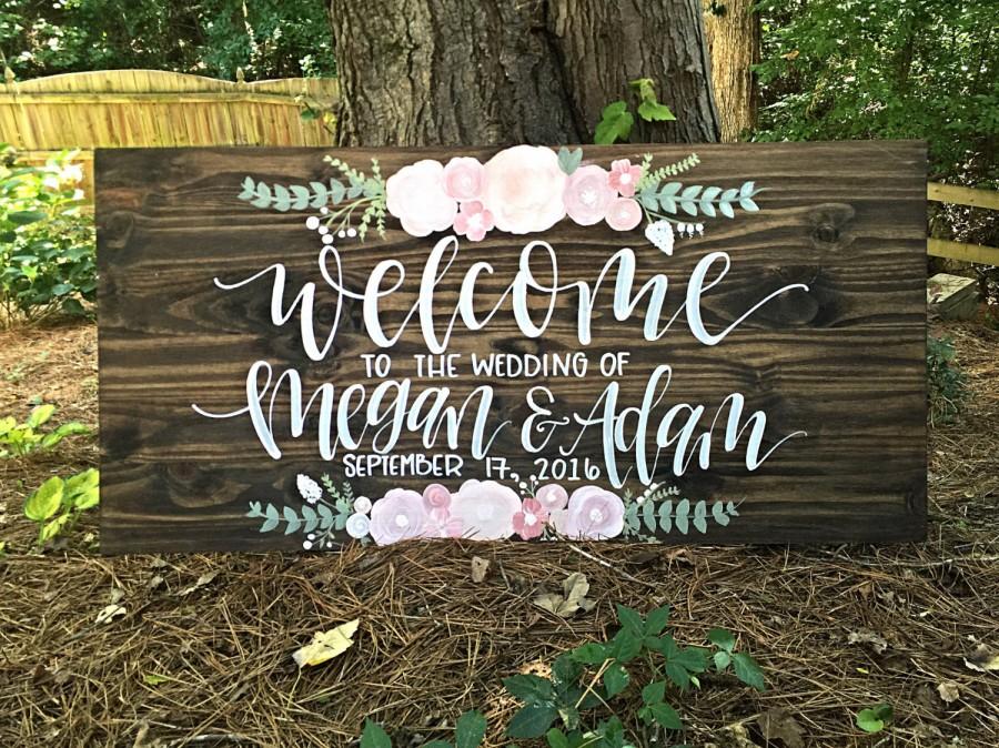 Свадьба - Wedding Welcome Sign 