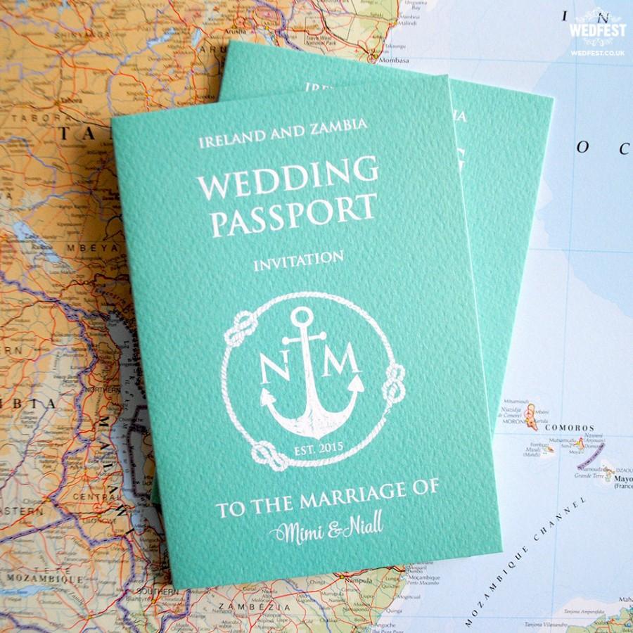 Wedding - Passport Wedding Invitation (sample pack)