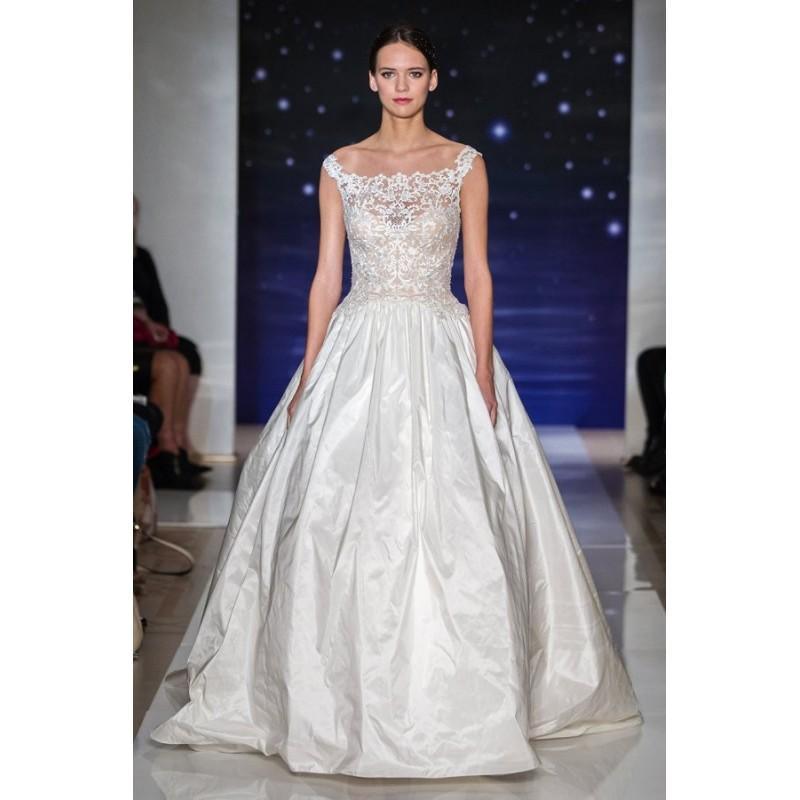 زفاف - Look 16 by Reem Acra - Ballgown Floor length Lace Sleeveless Bateau Dress - 2017 Unique Wedding Shop