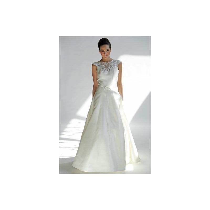 Mariage - Junko Yoshioka SS13 Dress 2 - A-Line Junko Yoshioka High-Neck Ivory Spring 2013 Full Length - Nonmiss One Wedding Store