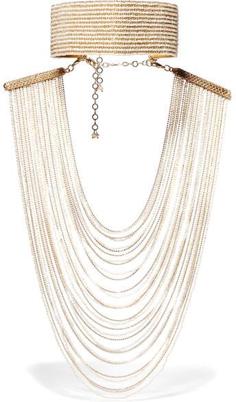 زفاف - Rosantica - Eleonora Convertible Gold-tone Pearl Necklace - one size