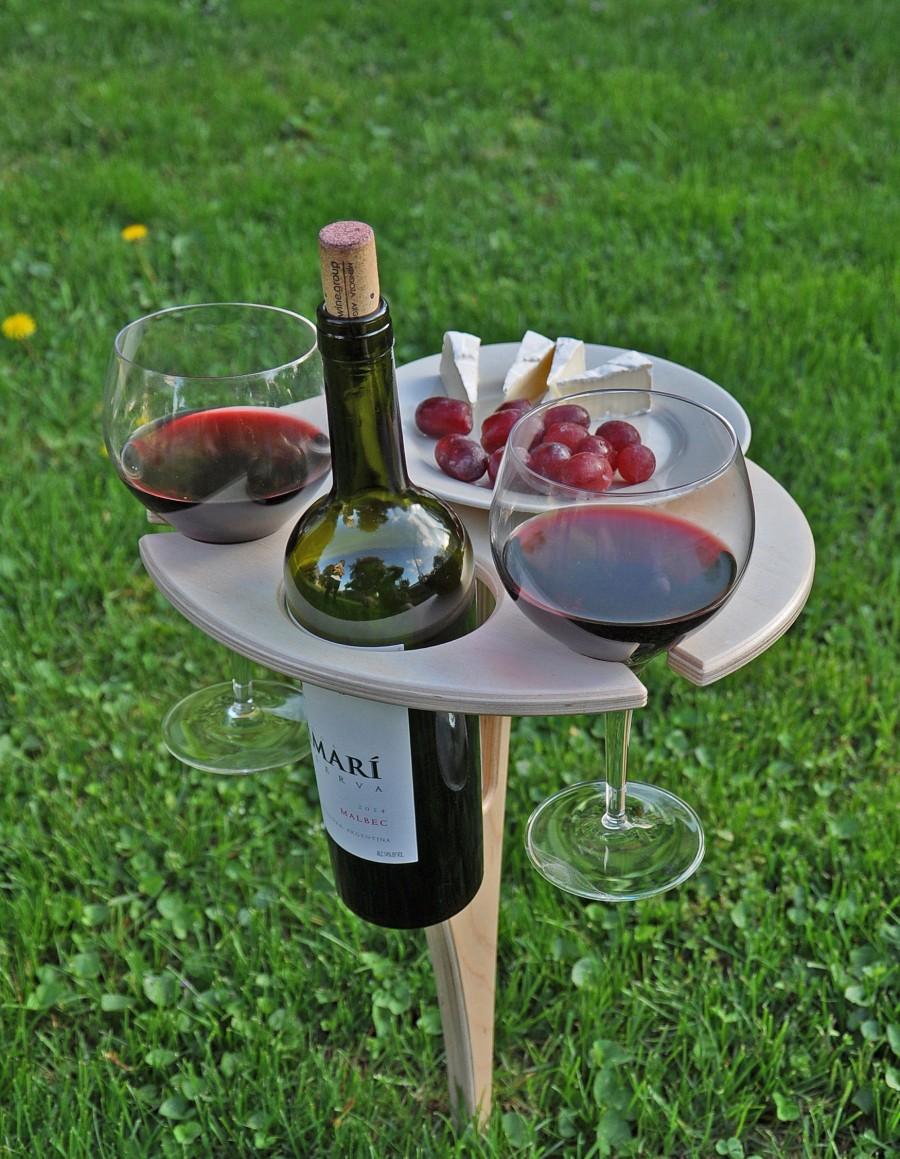زفاف - Outdoor Wine Table in Birch- Custom Engravings Available
