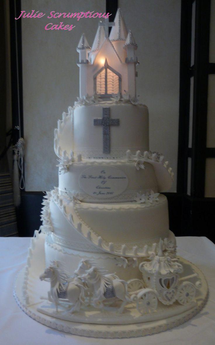 Wedding - Horse And Carriage Communion Cake