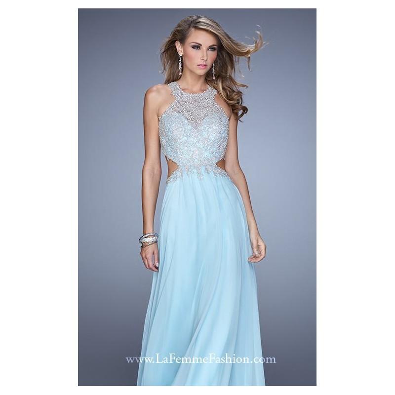 زفاف - Embroidered Chiffon Gown by La Femme 21454 - Bonny Evening Dresses Online 