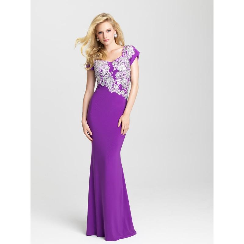 Hochzeit - Purple Madison James Modest Prom Gowns Long Island Madison James Modest 16-502M Madison James Modest - Top Design Dress Online Shop