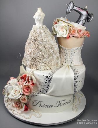 Mariage - Wedding Dress Bridal Shower Cakes
