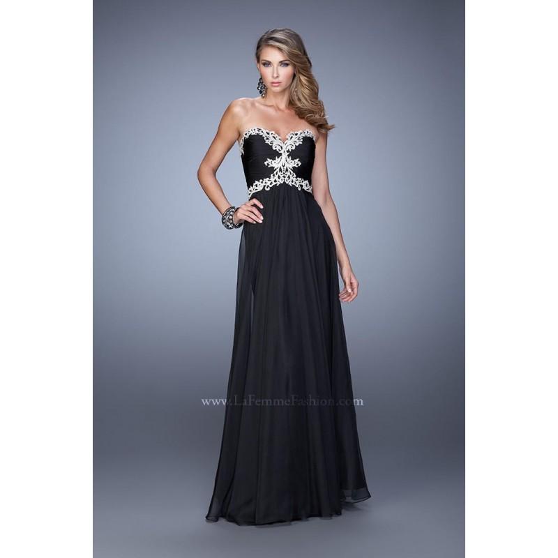 زفاف - Black Sugarplum La Femme 21173 La Femme Prom - Top Design Dress Online Shop