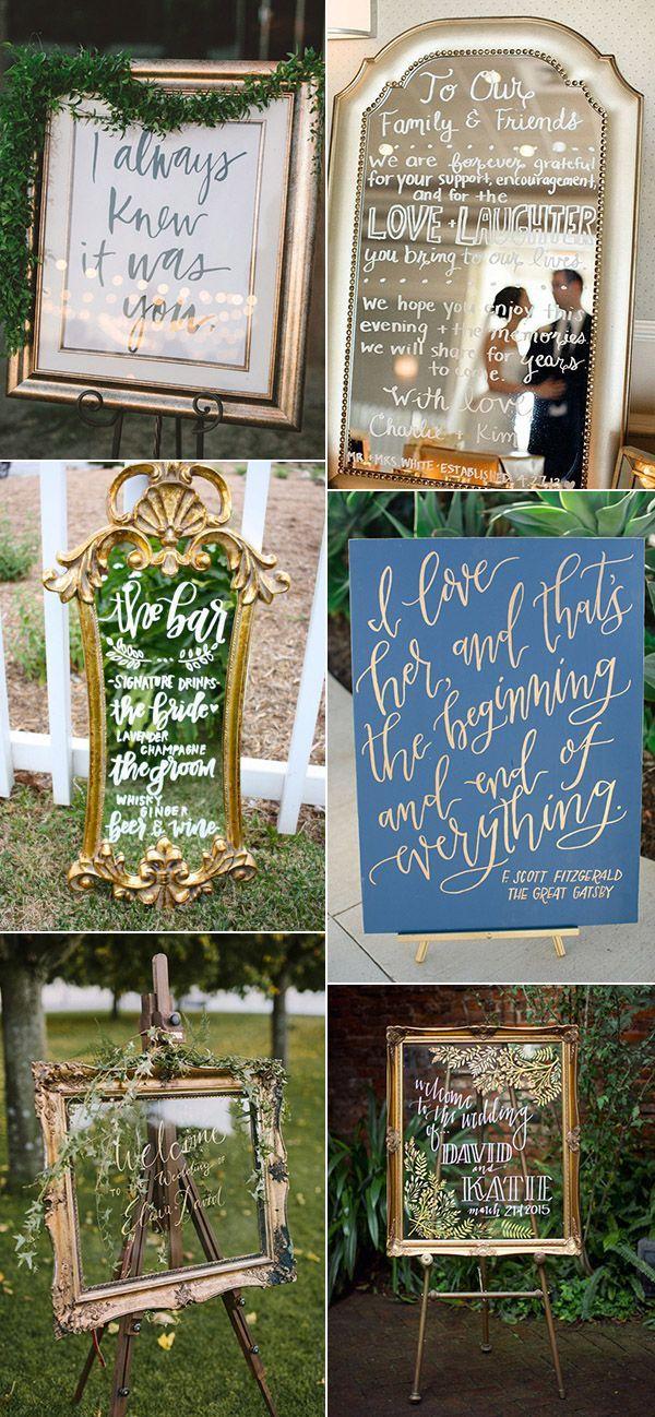 Hochzeit - 22 Great Wedding Sign Ideas To Inspire Your Big Day