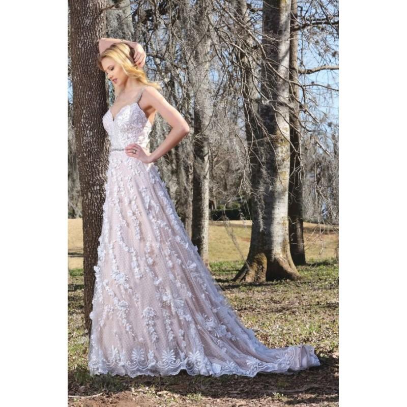 Hochzeit - Style 10412 by Ashley & Justin Bride - Sleeveless ChiffonLaceTulle A-line Floor length Sweetheart Dress - 2017 Unique Wedding Shop