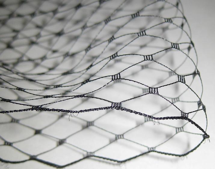 زفاف - BLACK - Extra Wide French netting - 18 inch wide - for DIY veils and fascinators