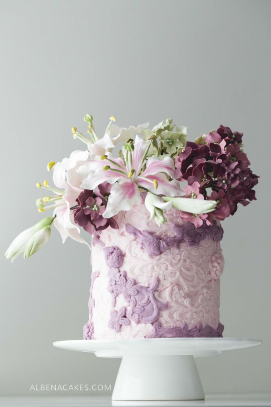Hochzeit - #9 Wedding Cake Inspired By Enchanted Garden