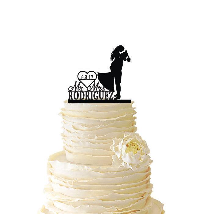 Свадьба - Mr. and Mrs. Military Couple Personalized With Name and Date - Wedding - Anniversary -  Standard Acrylic or Baltic Birch Cake Topper - 095