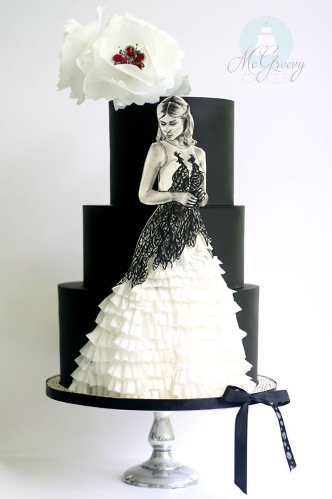 Hochzeit - A Harry Potter Cake, With Ruffles And Painting - McGreevy Cakes