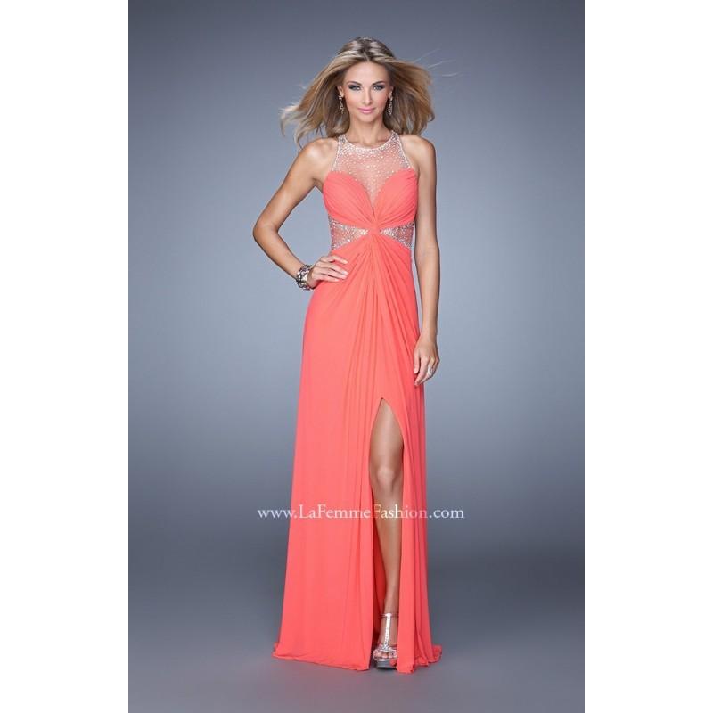 Wedding - Black La Femme 21355 - High Slit Dress - Customize Your Prom Dress