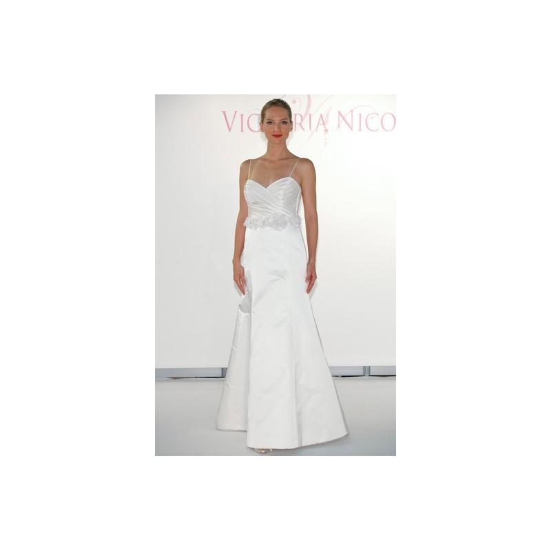Hochzeit - Victoria Nicole FW12 Dress 9 - Victoria Nicole A-Line Sleeveless Full Length White Fall 2012 - Nonmiss One Wedding Store